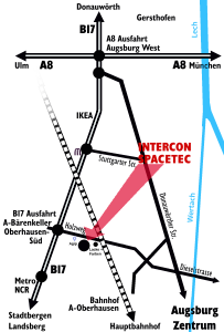 Zufahrtsplan zu Intercon Spacetec